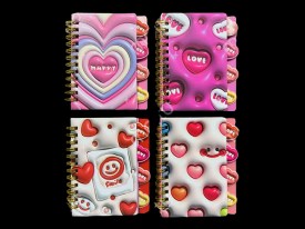 Libreta con separadores CORAZONES